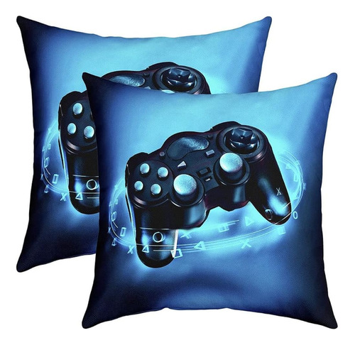 Feelyou Gamer Throw Pillow Covers 16  X16  Set De 2 Soft Vid