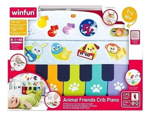 Winfun Piano Musical Amigos Animales Música Y Luceswinfun Pi