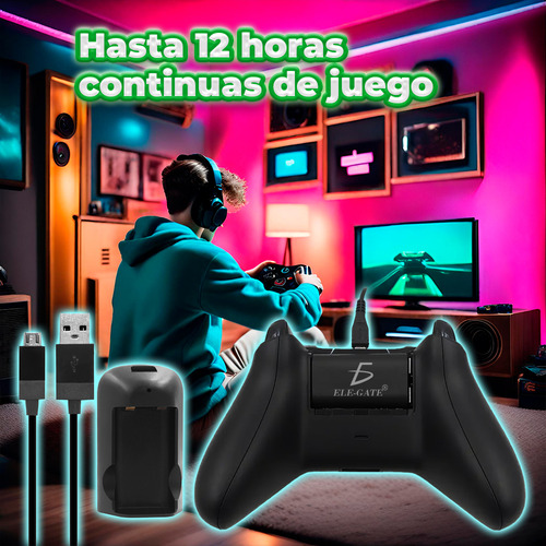 Kit Carga Bateria Inalámbrica 2800mah Juego Para One Ele-Gate