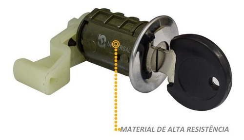 Imagem 2 de 5 de Cilindro Porta Clio 1999 A 2012 Dianteira Direito Com Chave