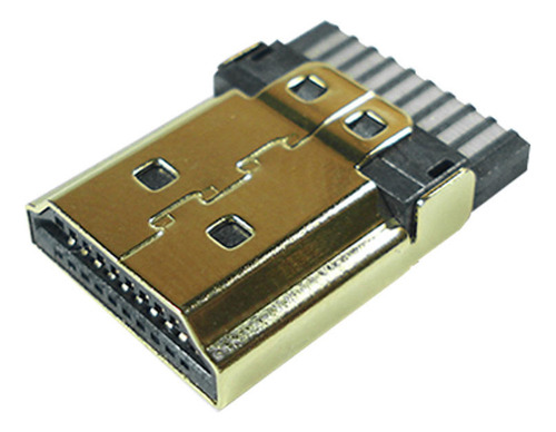 2 conectores de soldadura Hdmi para ensamblaje de cables con soldadura