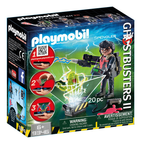 Figura Armable Playmobil Ghostbusters Egon Spengler 20 Piezas 3+