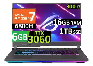 Asus Rog Strix G15 300hz Ryzn7-6800 16gb 1tb Ssd Rtx3060 6gb