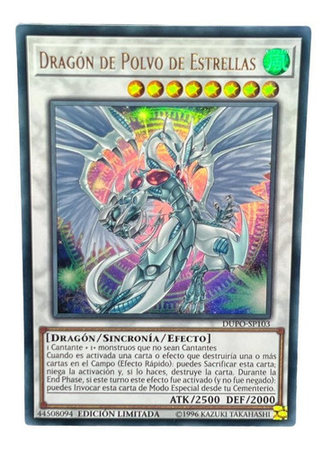 Stardust Dragon Carta Yugioh! Español