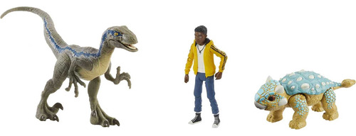 Jurassic World Camp Cretácico Darius 3 Figuras Storypack, .