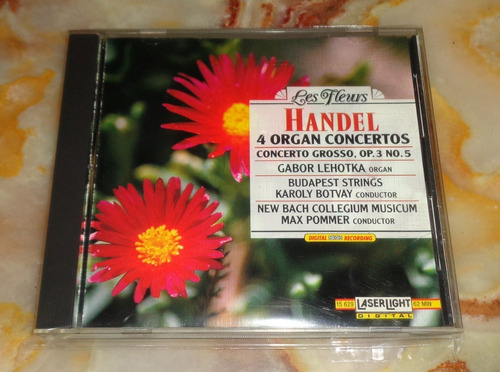 Handel / Gábor Lehotka  - 4 Organ Concertos / Grosso - Cd