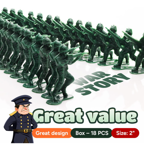 Figuras De Acción Soldados Entervending - 18 Piezas 5.08 Cm