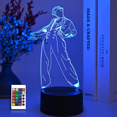 Meifi Harry Styl Luz Nocturna 3d Fanatico Regalo Decoracion