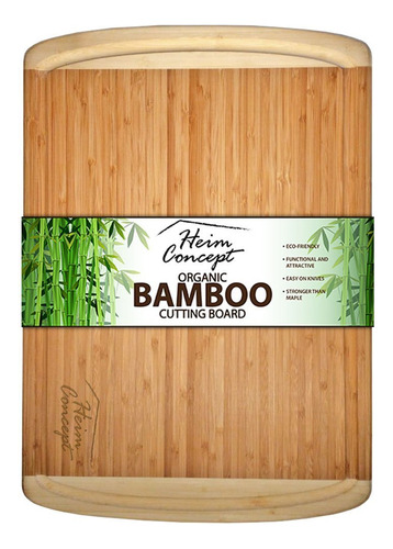 Heim Concept Tabla De Cortar Grande De Bambú Orgánico Con.