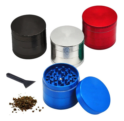 Grinder Polinizador 3 Pisos (4partes) Aluminio Molino Hierba