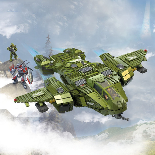 Imagen 5 de 5 de Mega Construx Halo Pelican Scape Juguete De Construcción