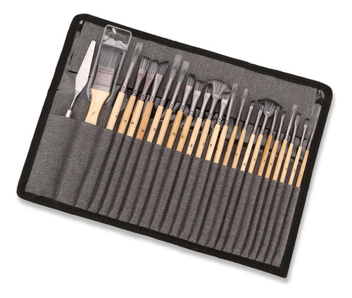 24 Pinceles De Pintura Profesional, Juego De Pinceles De