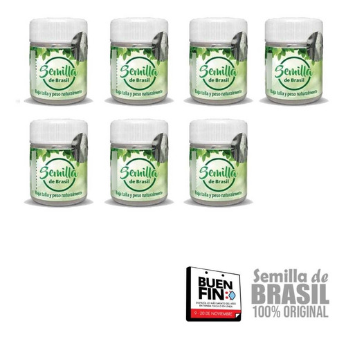 Semilla 7 Tarros C/u Para 1 Mes De Tratamiento