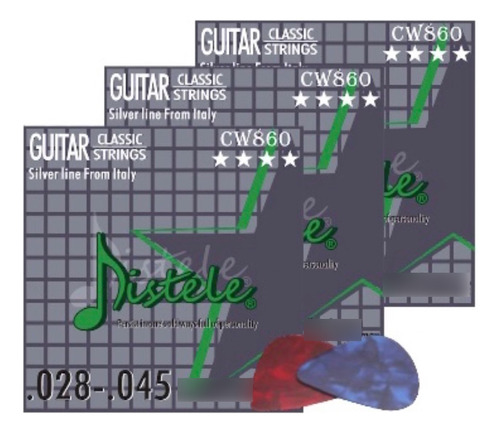 3 Jgo Cuerdas Para Guitarra Acústica Distele Aw632 028-045