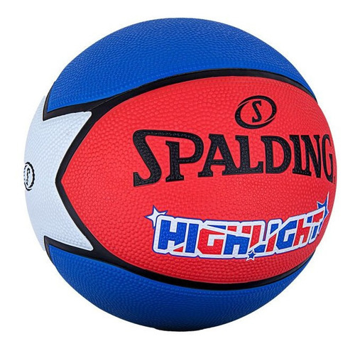 Pelota Basquet Spalding Highlight Neon Nº 7 Basket - Olivos Color Azul/rojo