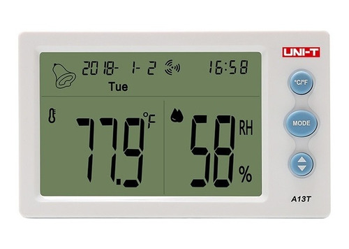 Uni-t A13t Reloj Con Medicion De Temperatura Y Humedad