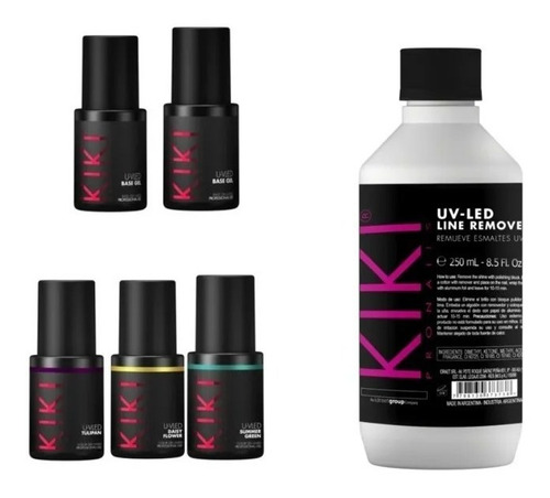 X6 Base Top Coat 3 Esmaltes Semi Permanente Removedor Kiki