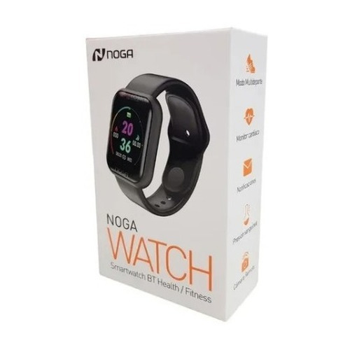 Imagen 3 de 7 de Reloj Inteligente Smartwatch Noganet Ng-sw04 Negro Unisex