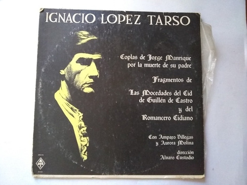 Lp Ignacio López Tarso Coplas De Jorge Manrique Buen Estado