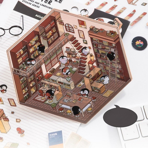 Pegatinas 3d Con Escenas De Cabina Para Niños En Miniatura