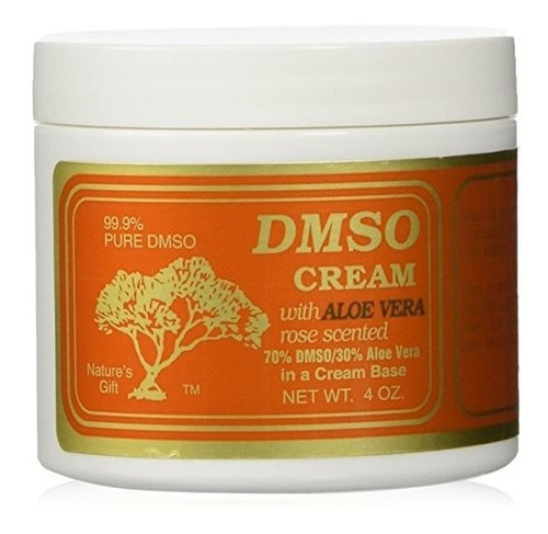 Crema Dmso Con Aloe Vera, Perfumado Rosa 4 Oz