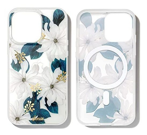 Funda Para iPhone 14 Pro Case Floral Comp Magsafe A Prueba C