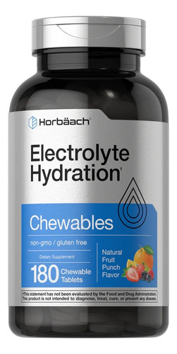 Horbaach I Hidratación De Electrolitos | 180 Masticable Tabs