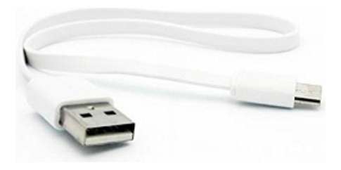 Cable Cargador Corto Micro Usb A Usb Macho Blanco