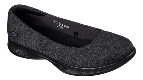 Skechers Go Step Lite Negro Gris Slip On Casual Memory Foam