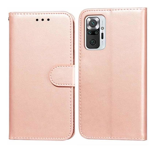 Flip Cover Rose Para  Xiaomi Redmi Note 10 4g/note 10s+mica