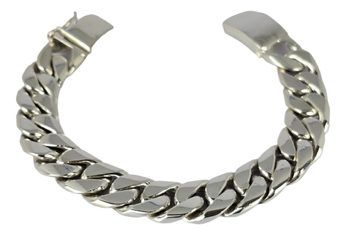 Pulsera Tejido Cubano De Plata 925 Para Hombre