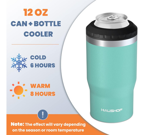 Enfriador De Latas De 12 Oz, Aislante De Latas De Acero Inox