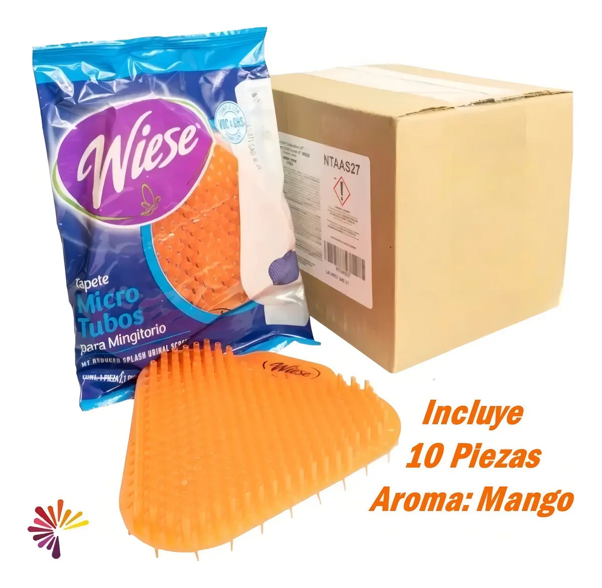 Tapete Para Mingitorio Anti Salpicaduras Wiese Caja/ 10 Pzs