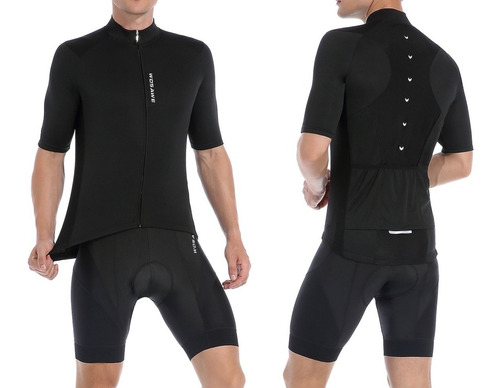 Wosawe® Camiseta Jersey Pro Fit Con Spandex Ciclismo Maillot