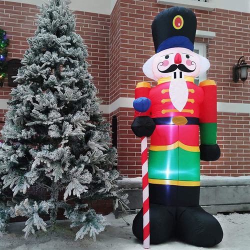 Soldado Quebra-nozes Inflável De Natal De 2,4 M