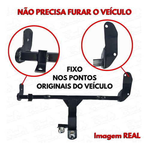 Engate Reboque Rabicho 700kg Yaris Hatch 17 À 2021 2022 2023