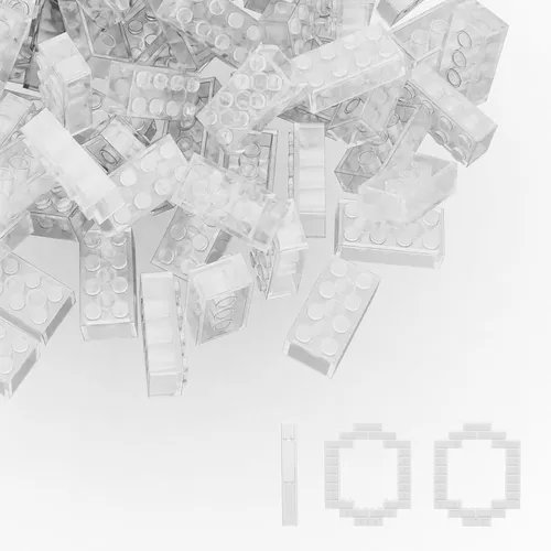 comprar Ladrillos De Construcción Clásicos 100 Piezas 2x4 Transparen