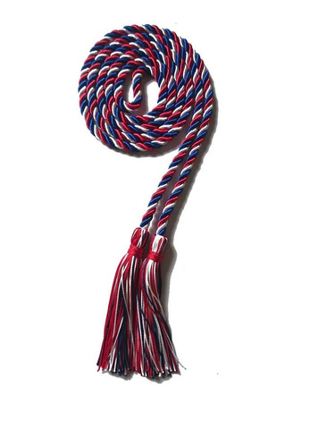 Three-color Trenzada Honor Graduacion Cords Grad Dia