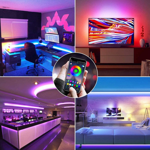 10m Tira Led Bluetooth,tira De Luces 300 Led Impermeable Rgb