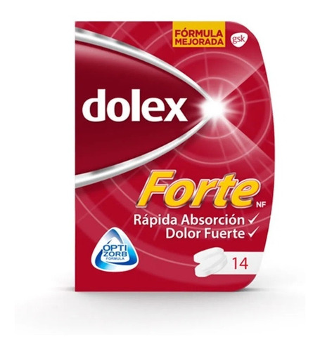 Dolex Forte Optizorb X 14 Tabletas - Unidad a $1915