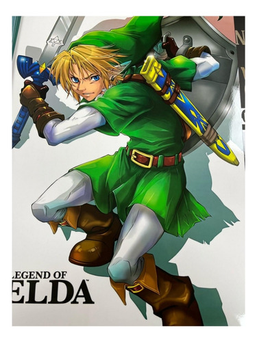Póster De Zelda Y Mario Bros
