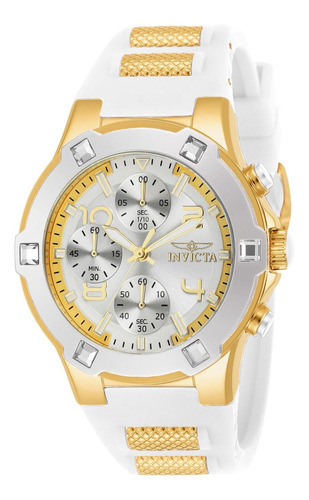 Relógio feminino Invicta 24192 em ouro branco