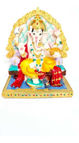 Estatuilla Imagen Ganesha 16x14cm Importada De Indonesia