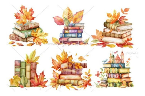 Imágenes Digitales Libros En Acuarela 96373648