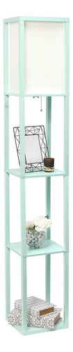 Luminária De Chão Simple Designs Lf1014-aqu Etagere Organize