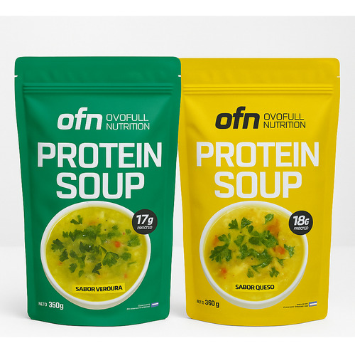 Kit Sopas Proteicas Ovofull Nutrition Verdura Y Queso 350gr Verdura Y Queso
