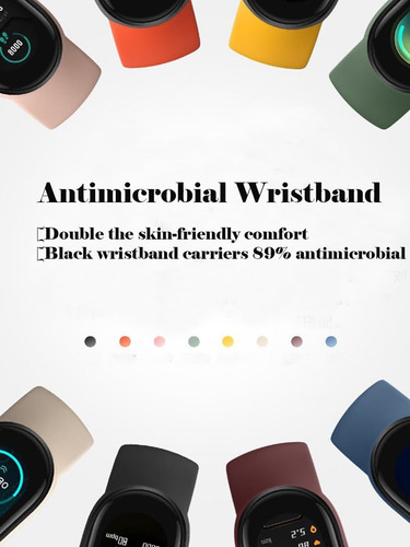 Reloj Smartwatch M6 Podómetro Ritmo Cardíaco Y Calorías Negro Negro