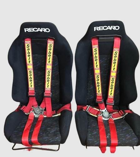 Asientos Deportivos Recaro Reclinable Y Cinturones