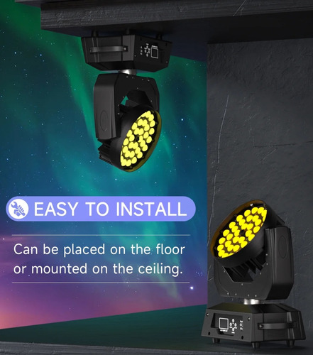 Luces Para Escenarios Y Dj Cabezal Móvil Zoom Wash 36x10w