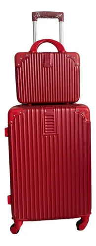 Mala Blacklions Bloguerinha Paris com design listrado vermelho